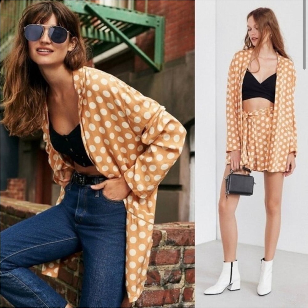 Urban Outfitters Cooperative Blance Polka
Dot Blazer